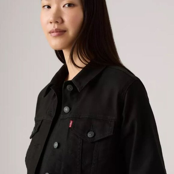 LEVI'S| Original Trucker Jacket Like New condition SZ XS BLK - Picture 3 of 9